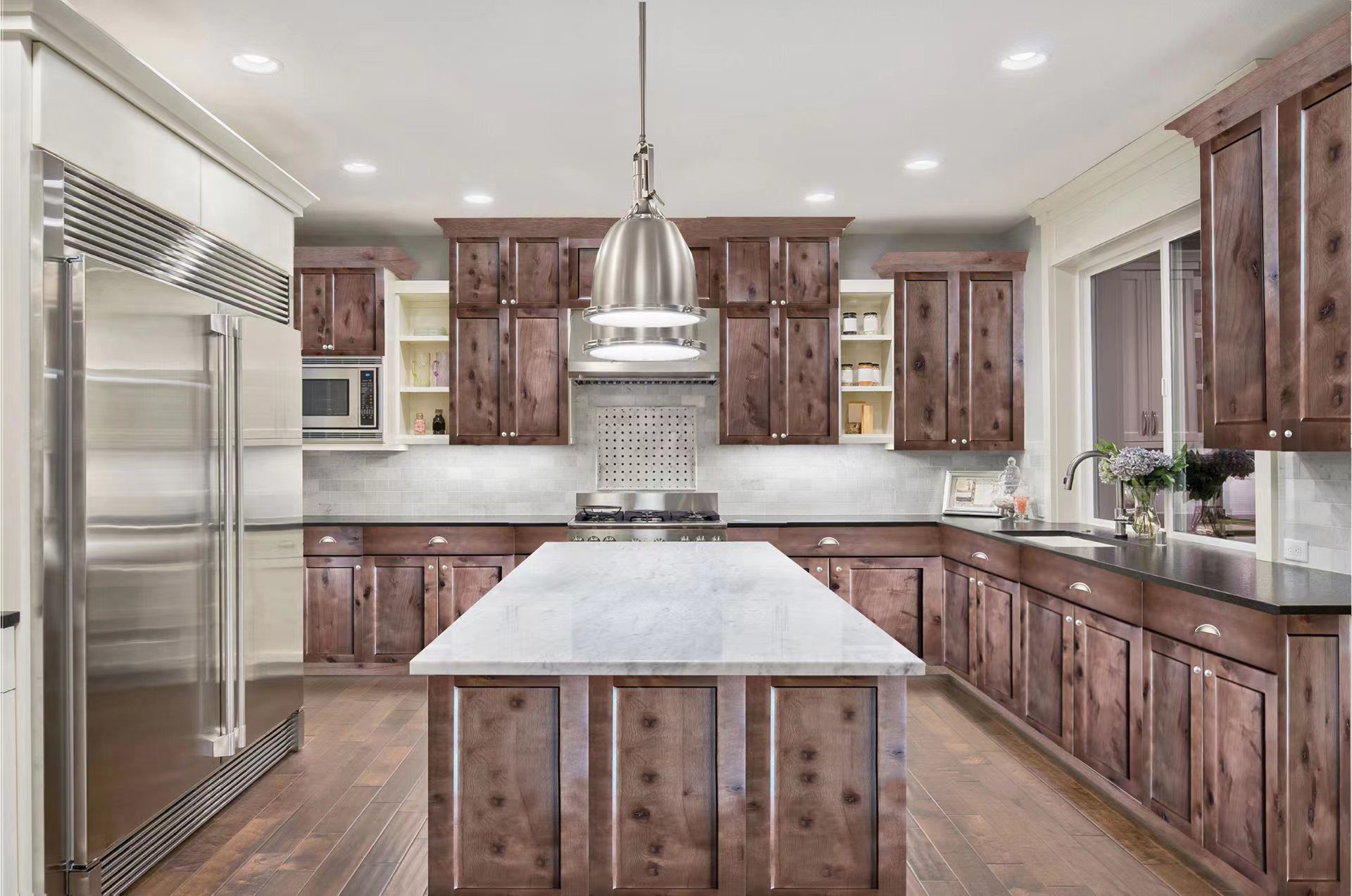 Farmhouse Walnut Shaker - Ready to Assemble Cabinetry