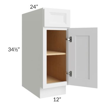 Bayville White 12" Base Cabinet
