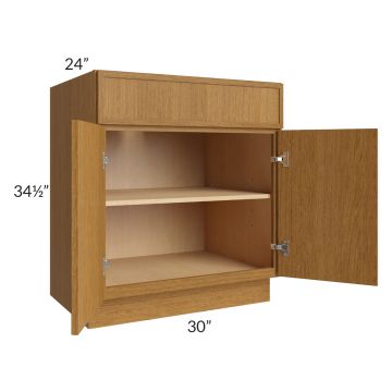 Township Rift Oak 30" Full Height Door Base Cabinet