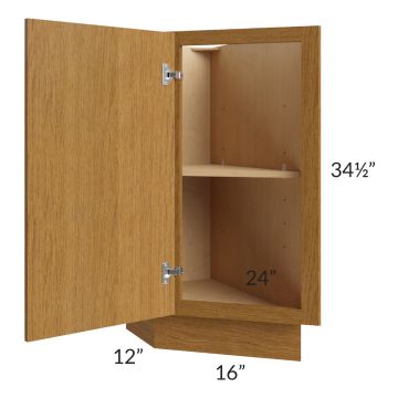 Township Rift Oak 12" Base End Cabinet (Left)