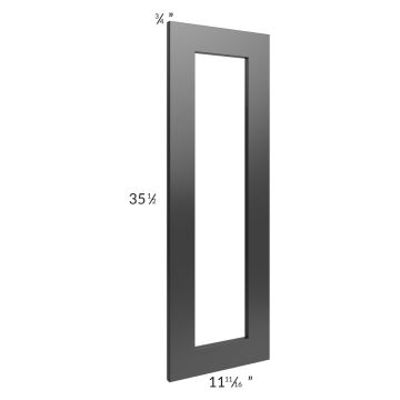 Kingston Steel Grey Shaker 12x36 Glass Door Only 