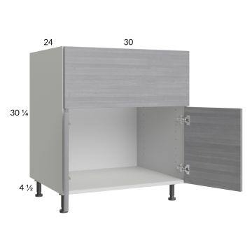 Euro Grey 30” Farm Sink Base Cabinet