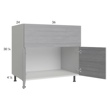 Euro Grey 36” Farm Sink Base Cabinet