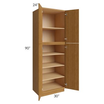 Township Rift Oak 30x90 Wall Pantry Cabinet