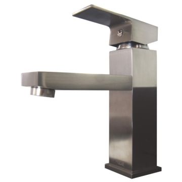 Brushed Nickel Single Handle Bathroom Faucet  4-3/4" x 7"