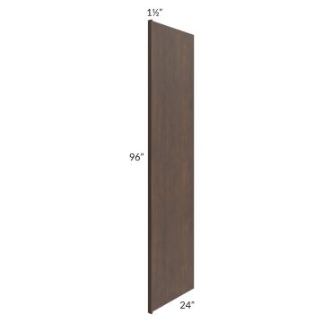 Tuscan Kona Brown 24x96 Refrigerator End Panel with 1-1/2" Stile