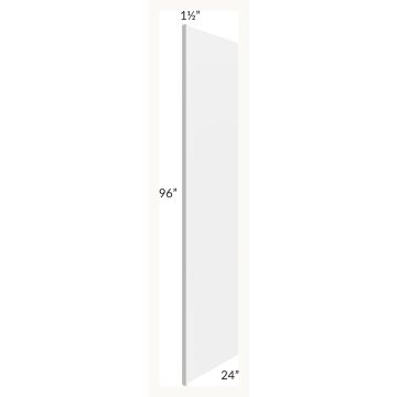 Midtown White Shaker 24x96 Refrigerator End Panel with 1-1/2" Stile