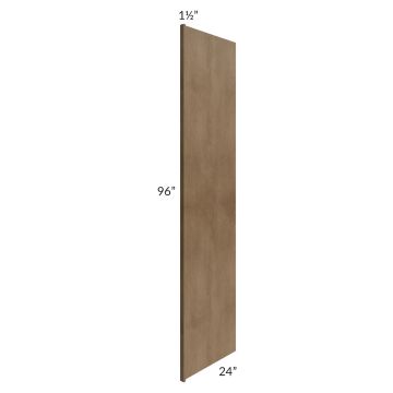 Midtown Mocha Shaker 24x96 Refrigerator End Panel with 1-1/2" Stile