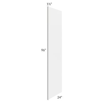 Gramercy White 24x96 Refrigerator End Panel with 1-1/2" Stile