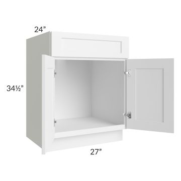 Aspen White Shaker 27" Sink Base Cabinet
