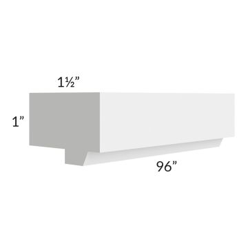 Portland White 96" Shaker Light Rail Molding