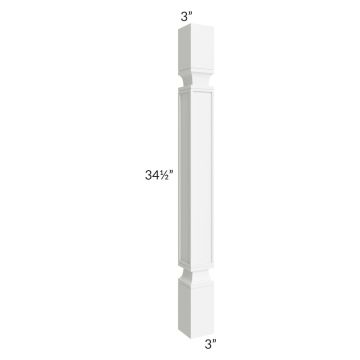 Brilliant White Shaker Square Decorative Leg 