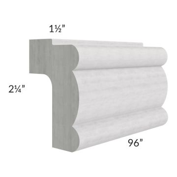 Heather Grey Shaker 96" Light Rail Molding