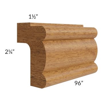 Portland Walnut 96" Light Rail Molding