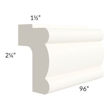Signature Vanilla Glaze 96" Light Rail Molding