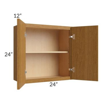 Township Rift Oak 24x24 Wall Cabinet