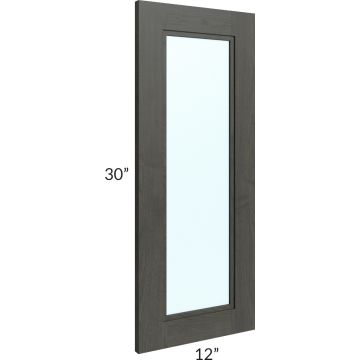 Charlotte Dark Grey 12" x 30" Glass Door Only