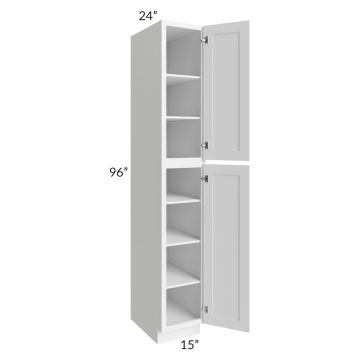 Aspen White Shaker 15x96 Wall Pantry